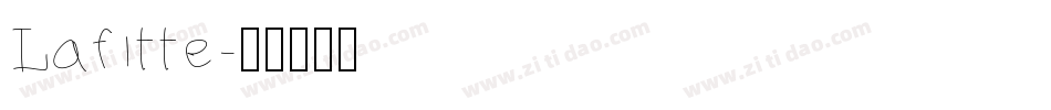Lafitte字体转换