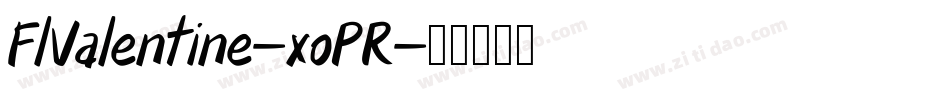 FlValentine-xoPR字体转换