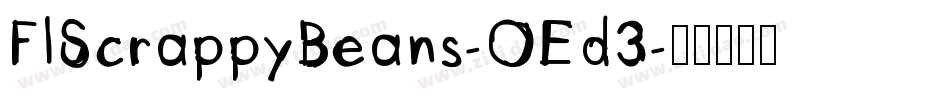 FlScrappyBeans-OEd3字体转换