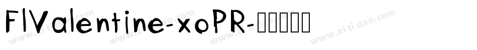 FlValentine-xoPR字体转换