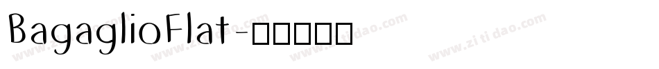 BagaglioFlat字体转换