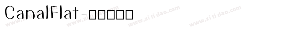 CanalFlat字体转换