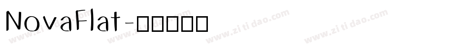 NovaFlat字体转换