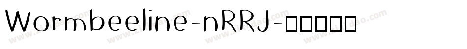 Wormbeeline-nRRJ字体转换