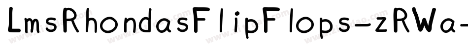LmsRhondasFlipFlops-zRWa字体转换
