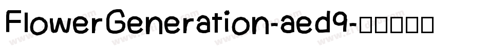 FlowerGeneration-aed9字体转换