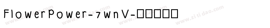 FlowerPower-7wnV字体转换