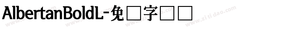 AlbertanBoldL字体转换