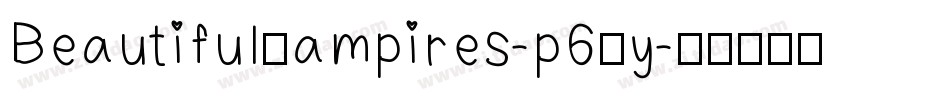 BeautifulVampires-p6Yy字体转换