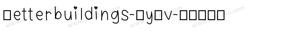 Letterbuildings-YyMv字体转换