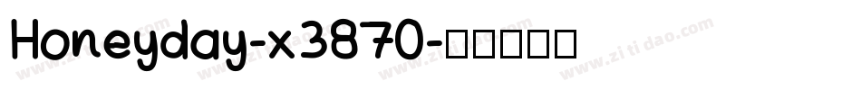 Honeyday-x3870字体转换