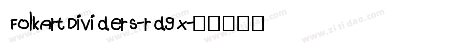 FolkArtDividers-rd9x字体转换