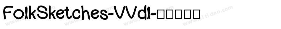 FolkSketches-VVdl字体转换