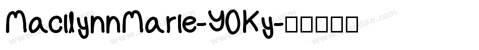 MacilynnMarie-Y0Ky字体转换