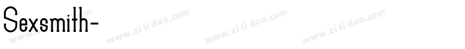 Sexsmith字体转换