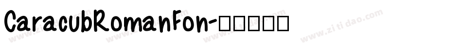 CaracubRomanFon字体转换
