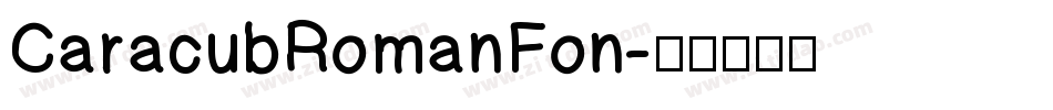 CaracubRomanFon字体转换