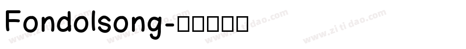 Fondolsong字体转换