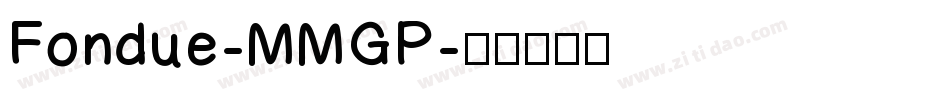 Fondue-MMGP字体转换