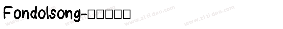 Fondolsong字体转换