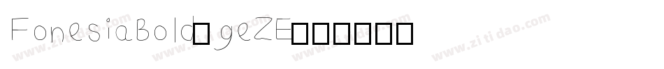 FonesiaBold-geZE字体转换