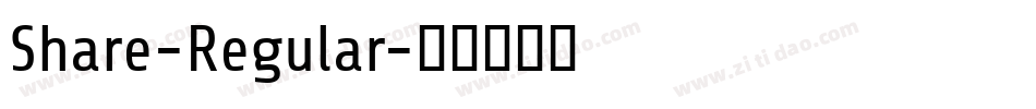 Share-Regular字体转换