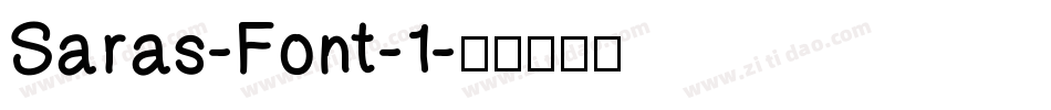 Saras-Font-1字体转换