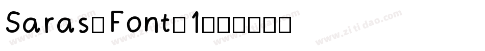 Saras-Font-1字体转换