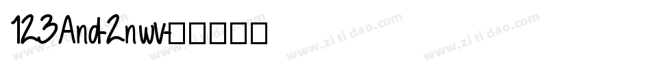 123And-2nwv字体转换