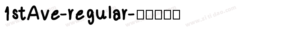 1stAve-regular字体转换