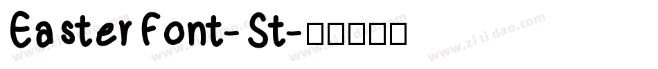 EasterFont-St字体转换
