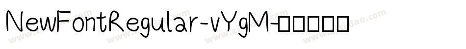 NewFontRegular-vYgM字体转换