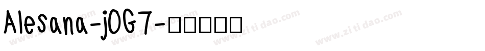 Alesana-jOG7字体转换