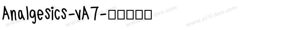 Analgesics-vA7字体转换