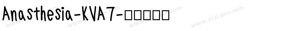 Anasthesia-KVA7字体转换