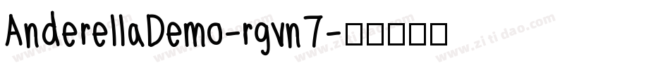 AnderellaDemo-rgvn7字体转换