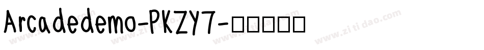 Arcadedemo-PKZY7字体转换