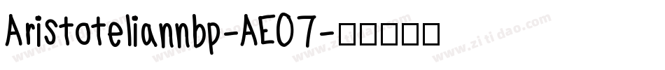 Aristoteliannbp-AEO7字体转换