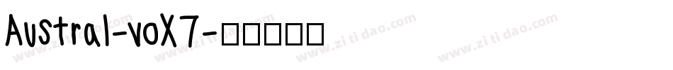 Austral-voX7字体转换