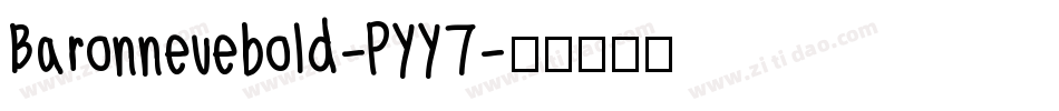Baronneuebold-PYY7字体转换