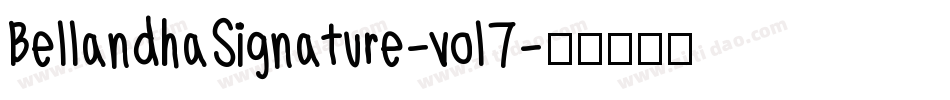 BellandhaSignature-vol7字体转换