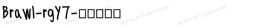 Brawl-rgY7字体转换