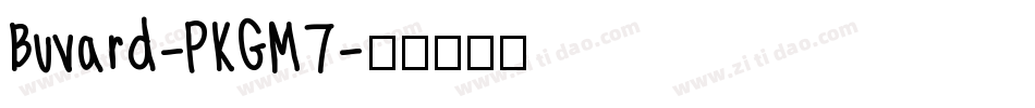 Buvard-PKGM7字体转换