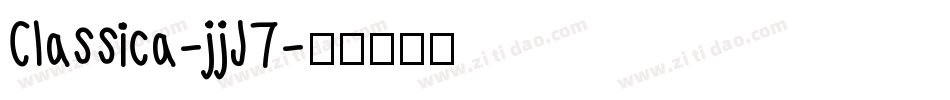 Classica-jjJ7字体转换