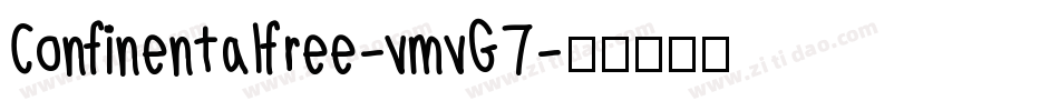 Confinentalfree-vmvG7字体转换