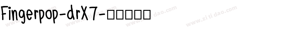 Fingerpop-drX7字体转换