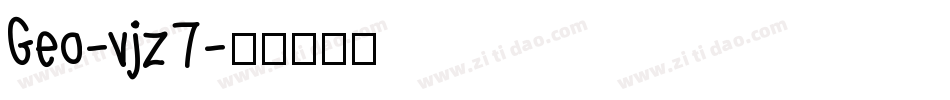Geo-vjz7字体转换
