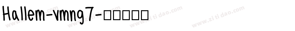 Hallem-vmng7字体转换