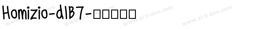 Homizio-dlB7字体转换