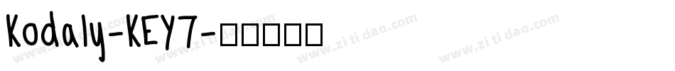 Kodaly-KEY7字体转换